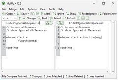 Guiffy 12.3 ignore whitespace EOL