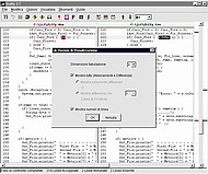 Italian visual diff interface